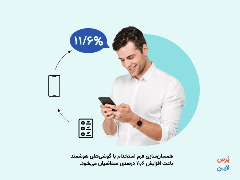 طراحی ساده فرم تقاضای استخدام - پرس لاین