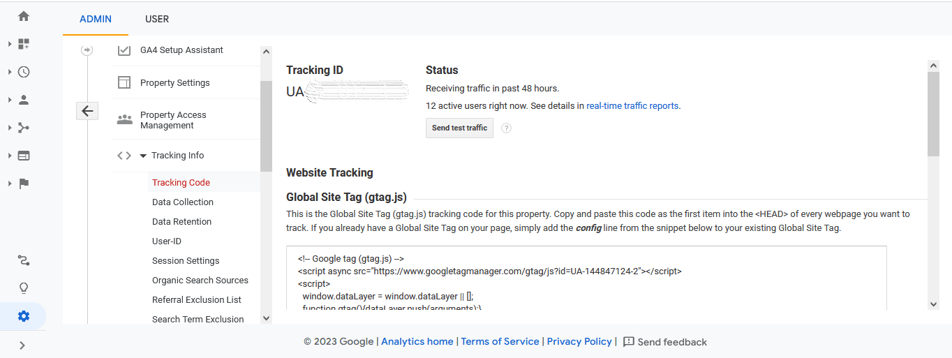 کد گوگل آنالیتیکس