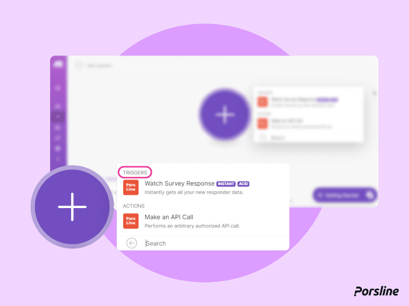 porsline trigger in make